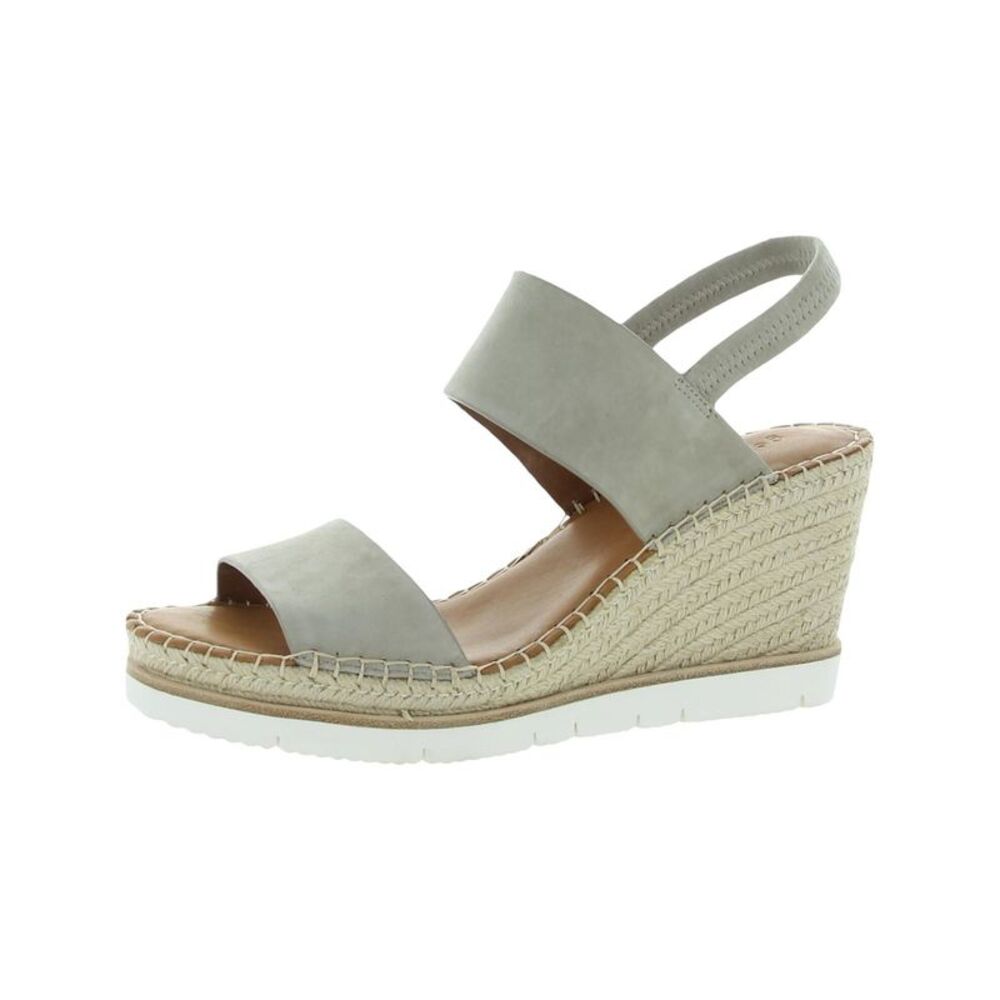 GENTLE SOULS KENNETH COLE Womens Beige 1" Platform Elyssa Wedge Shoes 10